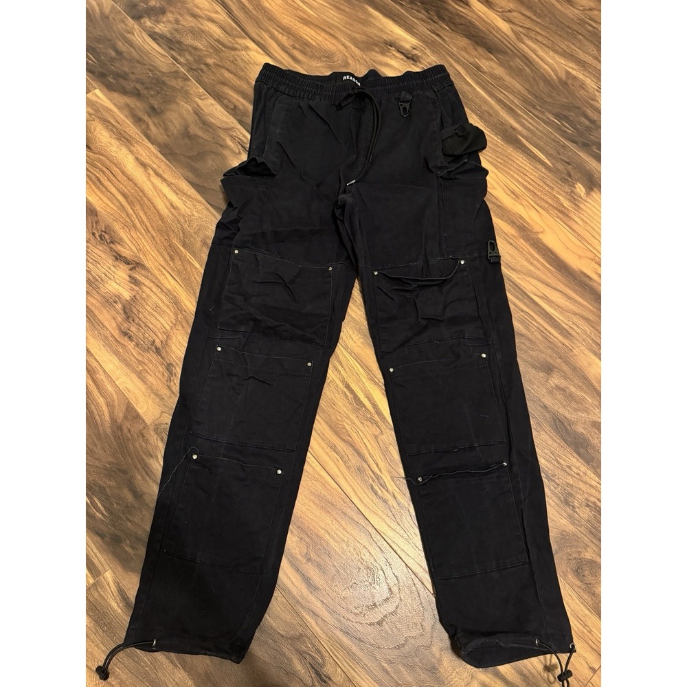 Reason Brand Joggers Black Size Medium Front And Side Pockets